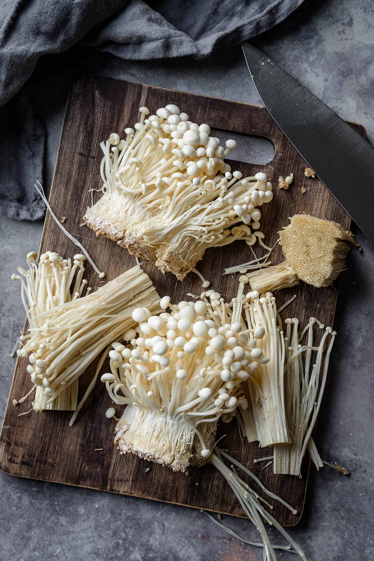 enoki mushrooms